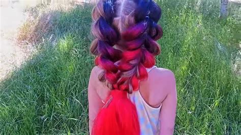A Simple Hairstyle Very Beautiful Hairstyle With Kanekalon Youtube