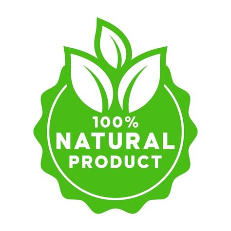 Premium Vector 100 Natural Product Label Icon Logo