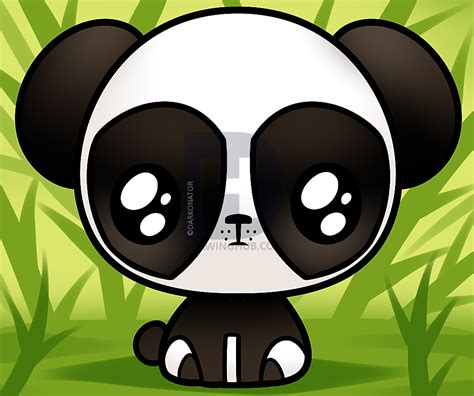How To Draw A Kawaii Panda By Darkonator Drawinghub Panda Drawing