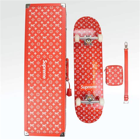 This is a very limited edition iconic keepall 45 red and white famous epi leather. Supreme X Louis Vuitton Skateboard Trunk - Crepslocker