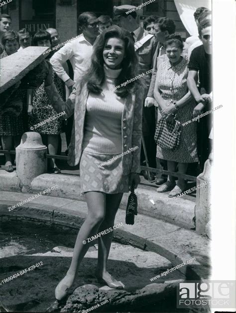 Apr 04 1969 Rome July 1966 American Actress Raquel Welch Taken