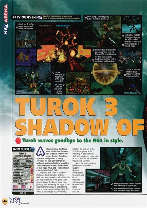 Nintendo64EVER The Tests Of Turok 3 Shadow Of Oblivion Game On
