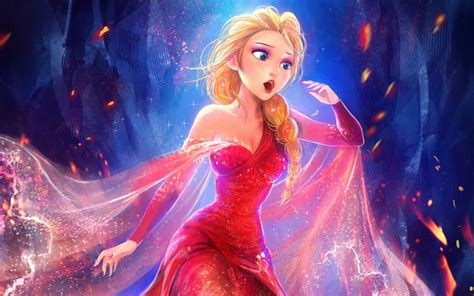 Wallpaper Queen Elsa Beautiful Frozen Hd Fantasy