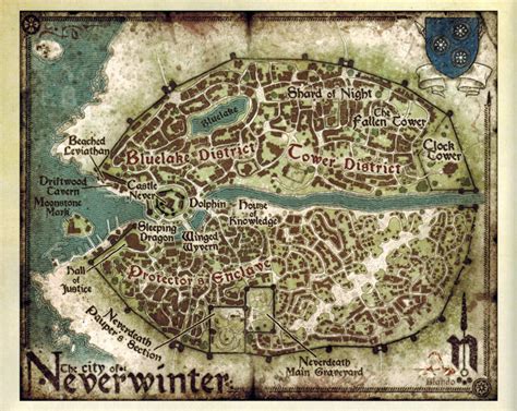 Forgotten Realms Sword Coast Map 5e