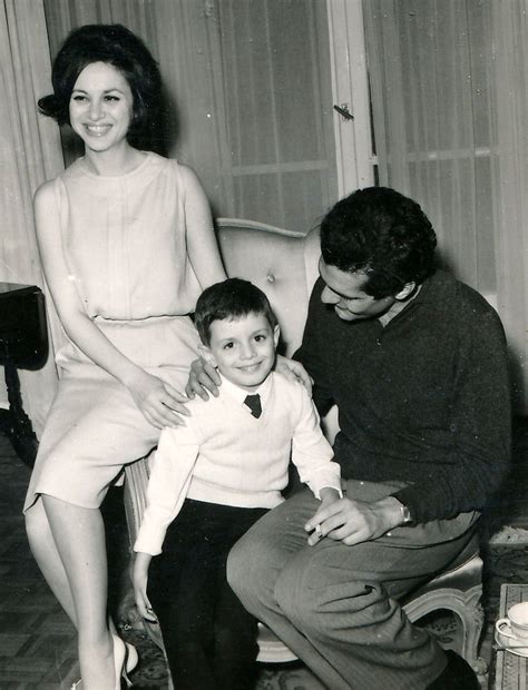 Faten Hamama And Omar Sherif With Their Son Tarek Egyptian Actress Egyptian Movies Omar