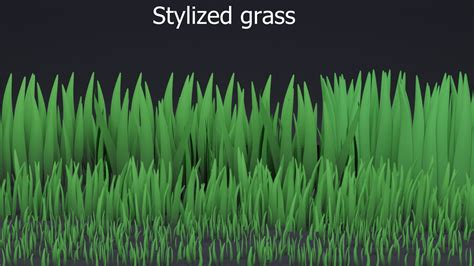 3d Asset Stylized Grass Pack Cgtrader