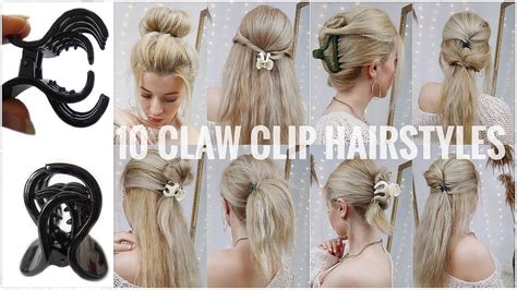 10 Easy Claw Clip Hairstyles For Long Hair ️ Simple Clutcher Hairstyles