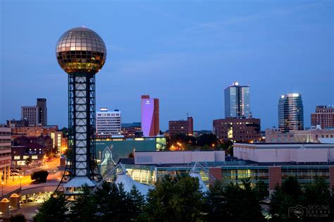 Knoxville, Tennessee Downtown Skyline