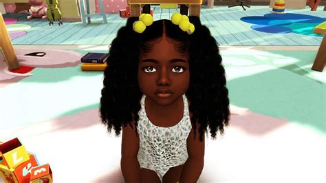 Hbcu Black Girl Toddler Hair Sims 4 Sims Hair Sims 4