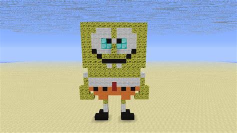 Spongebob Minecraft Pixel Art