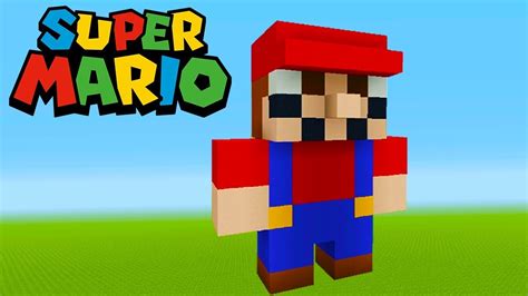 Minecraft Tutorial How To Make A Mario Statue Youtube