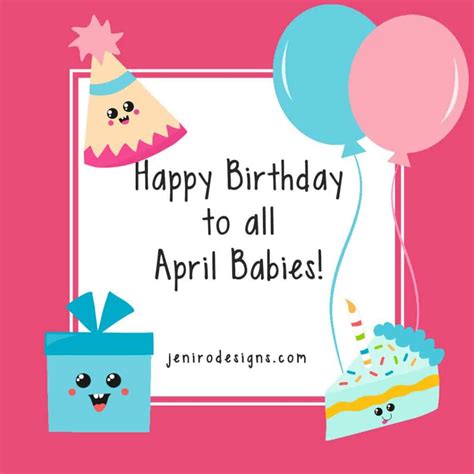 April Birthday Wishes Jeni Ro Designs