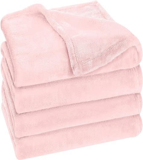 Utopia Bedding Fleece Blanket California King Size Pink 300gsm Luxury Fuzzy Soft