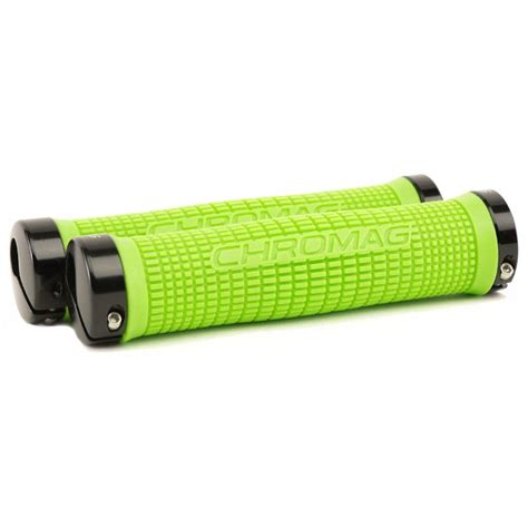 Chromag Squarewave Xl Grip Handlebar Grips Tight Green Black Bike24