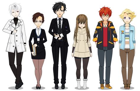Mystic Messenger Characters Update By Hairblue On Deviantart