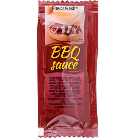 Barbecue Bbq Sauce 200 12 Gram Portion Packets Case