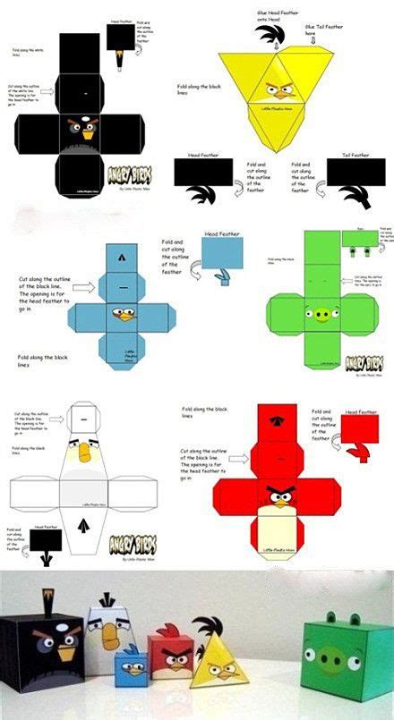 Angry Birds Papercraft Template
