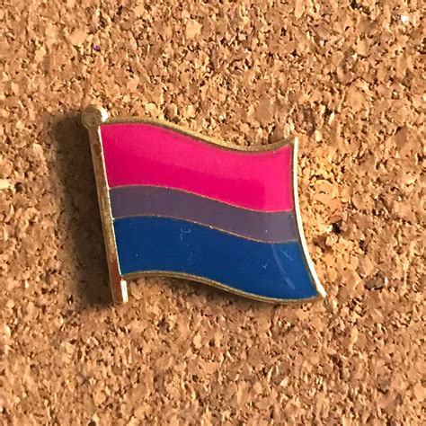 Bisexual Pride Pin Bi Pride Flag Pin Subtle Bisexual Etsy Uk
