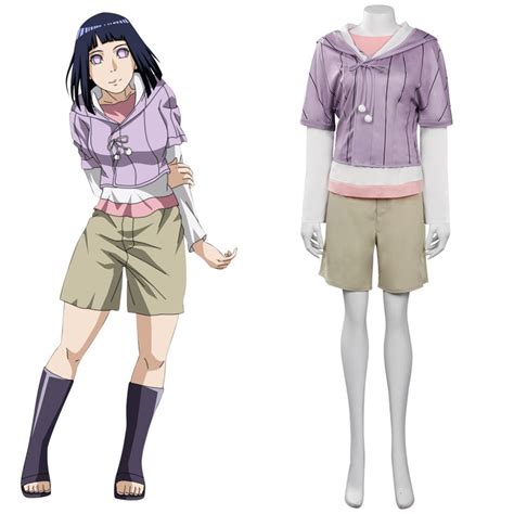 Naruto Boruto Hinata Hyuuga Femme Tenue Décontractée Cosplay Costume