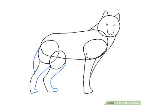 Notice how the shape of the leg widens at the thigh, and thins above the knee and ankle. How To Draw A Wolf Face Easy - Drawing Art Ideas