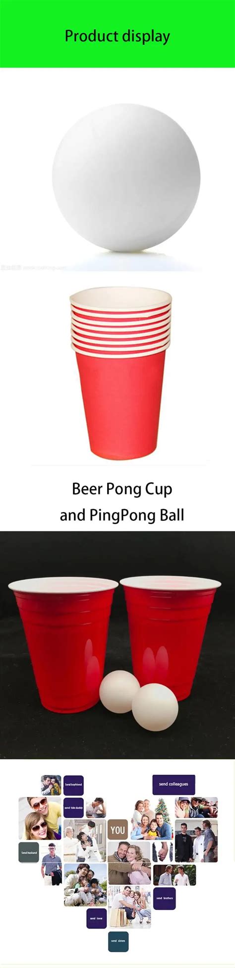 Beer Pong Cup And Pingpong Ball Table Tennis Ball Set Buy Plastic Table Tennis Ball Color Ping