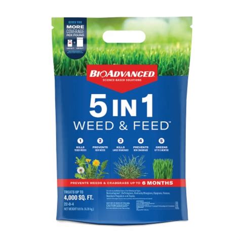 Bioadvanced Weed And Feed 5 In 1 Lawn Treatment 96 Lb Fred Meyer