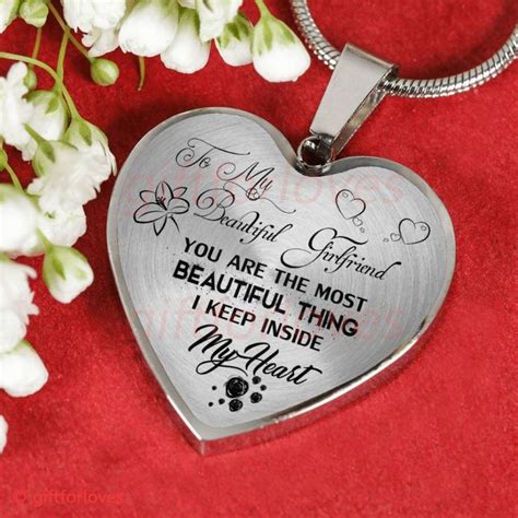 To My Girlfriend Luxury Necklace Necklace For Girlfriend Valentine