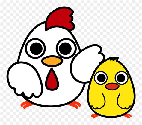 Chicken Chick Bird Clipart Anak Ayam Kartun Lucu Png Download