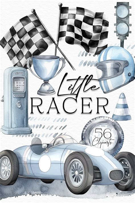 Vintage Racing Watercolor Cars Vintage Cute Cars Watercolor Etsy In