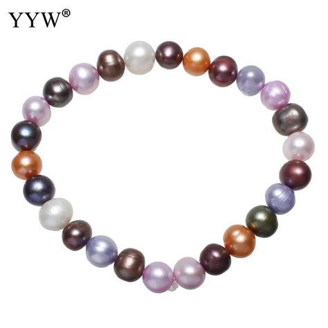 Freshwater Cultured Pearl Bracelet Freshwater Pearl Potato For Woman