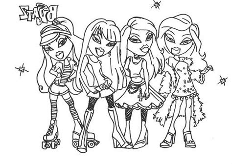 Bratz Coloring Pages To Print For Girls Coloring Pages