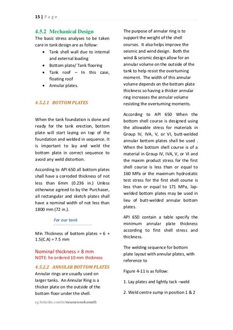 Tank bunds foundations/ring beams welding procedures floor plate layout strake layout roof construction. Api 650 Tank Design Calculation Spreadsheet For Fixed Roof | The Expert