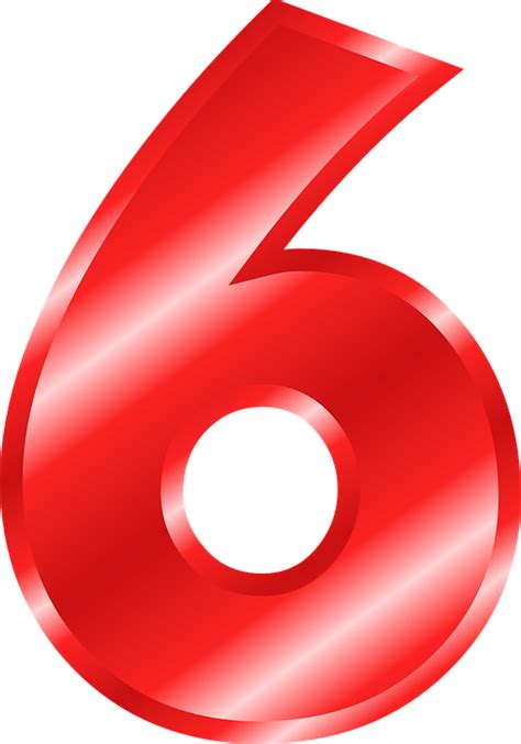Number 6 Digit · Free Vector Graphic On Pixabay