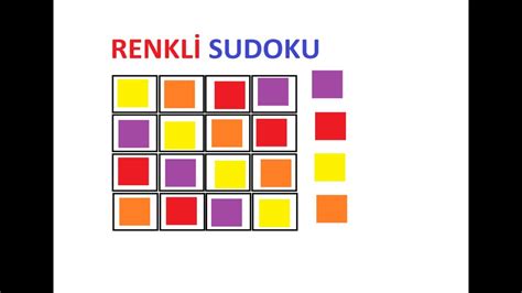 Renkli Sudoku Zeka Oyunları Mental Dünyası Youtube