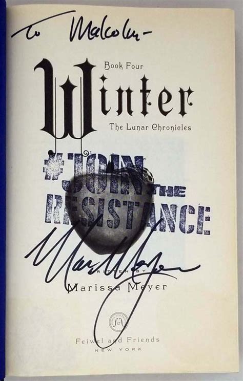 Winter Marissa Meyer 1st Edition Signed Rare First Edition Books