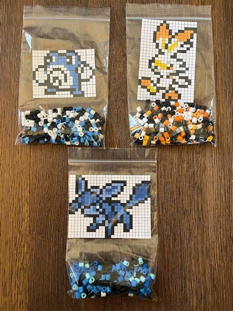 Pokemon Perler Bead Diy Kits New Designs Added Etsy