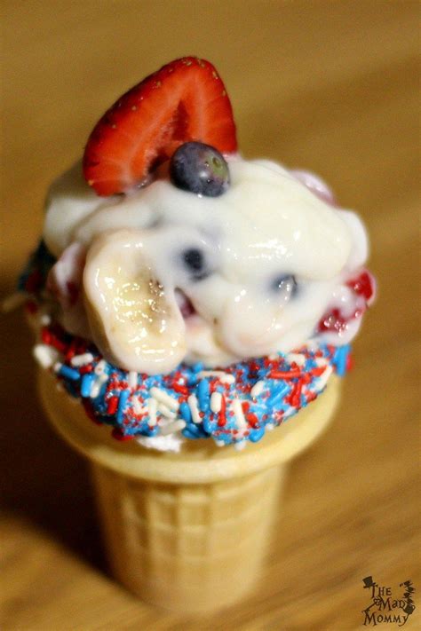 Red White And Blue Fruit Cones The Perfect Summer Treat Fruit Cones