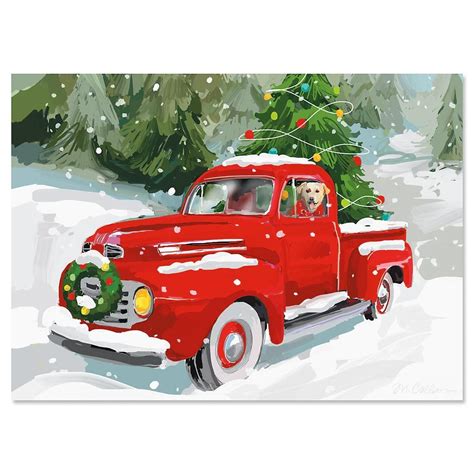 Red Truck Christmas Cards Christmas Red Truck Christmas Truck Red Truck