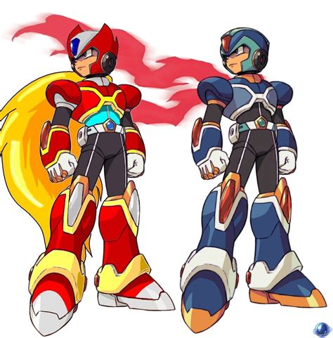 Zero And X Armor Reference Robot Hair Lol Mega Man Art Mega Man