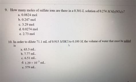 Solve the ka expression for h+ yields Solved: 9. How Many Moles Of Sulfate Ions Are There In A 0 ...