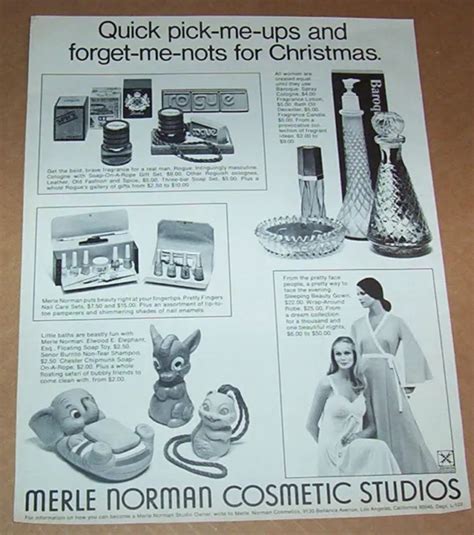 1972 Print Ad Merle Norman Cosmetics Nightgown Soap Vintage