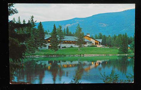 1950s Jasper Park Lodge And Lac Beauvert Jasper National Park Ab Canada