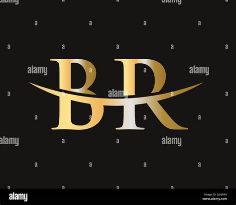 Initial Monogram Letter Br Logo Design Vector Br Logo Design Template