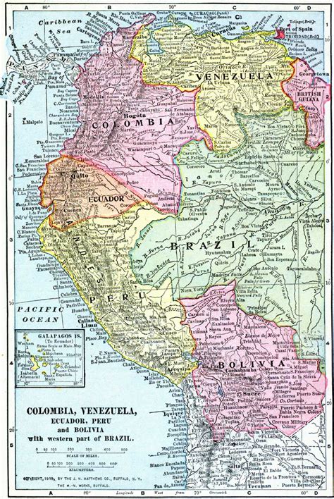 Linguistic maps of latin america : Peru And Bolivia Map