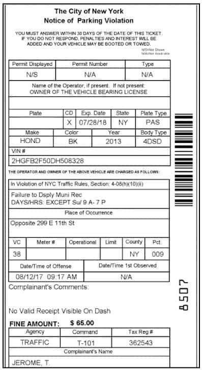 I Bet You Cant Beat These 3 Nyc Parking Tickets