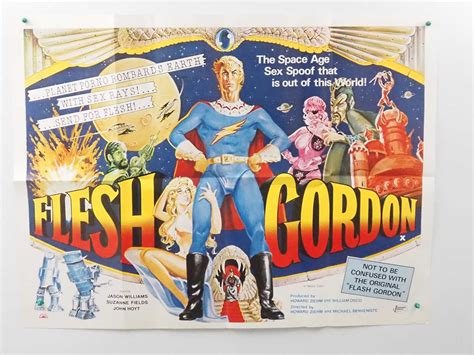 Lot 240 Flesh Gordon 1974 Uk Quad Film Poster