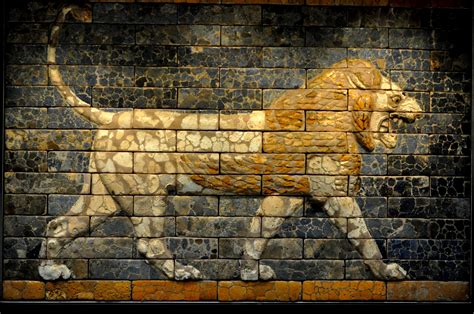 Babylonian Lion Illustration Ancient History Encyclopedia