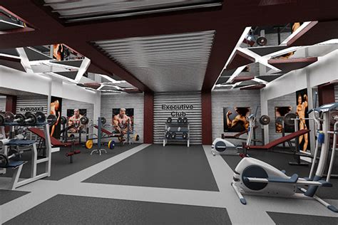 Executive Club Gym Interior Design At F 10 On Behance