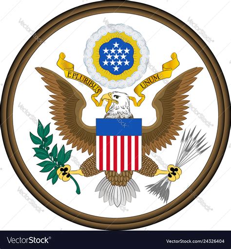 Coat Of Arms Of Usa Royalty Free Vector Image Vectorstock