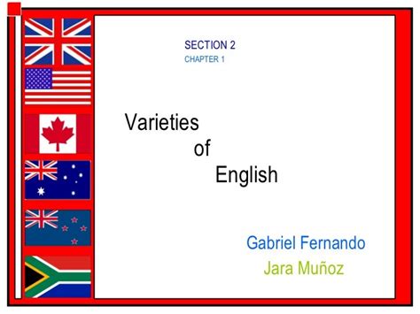 Varieties Of English